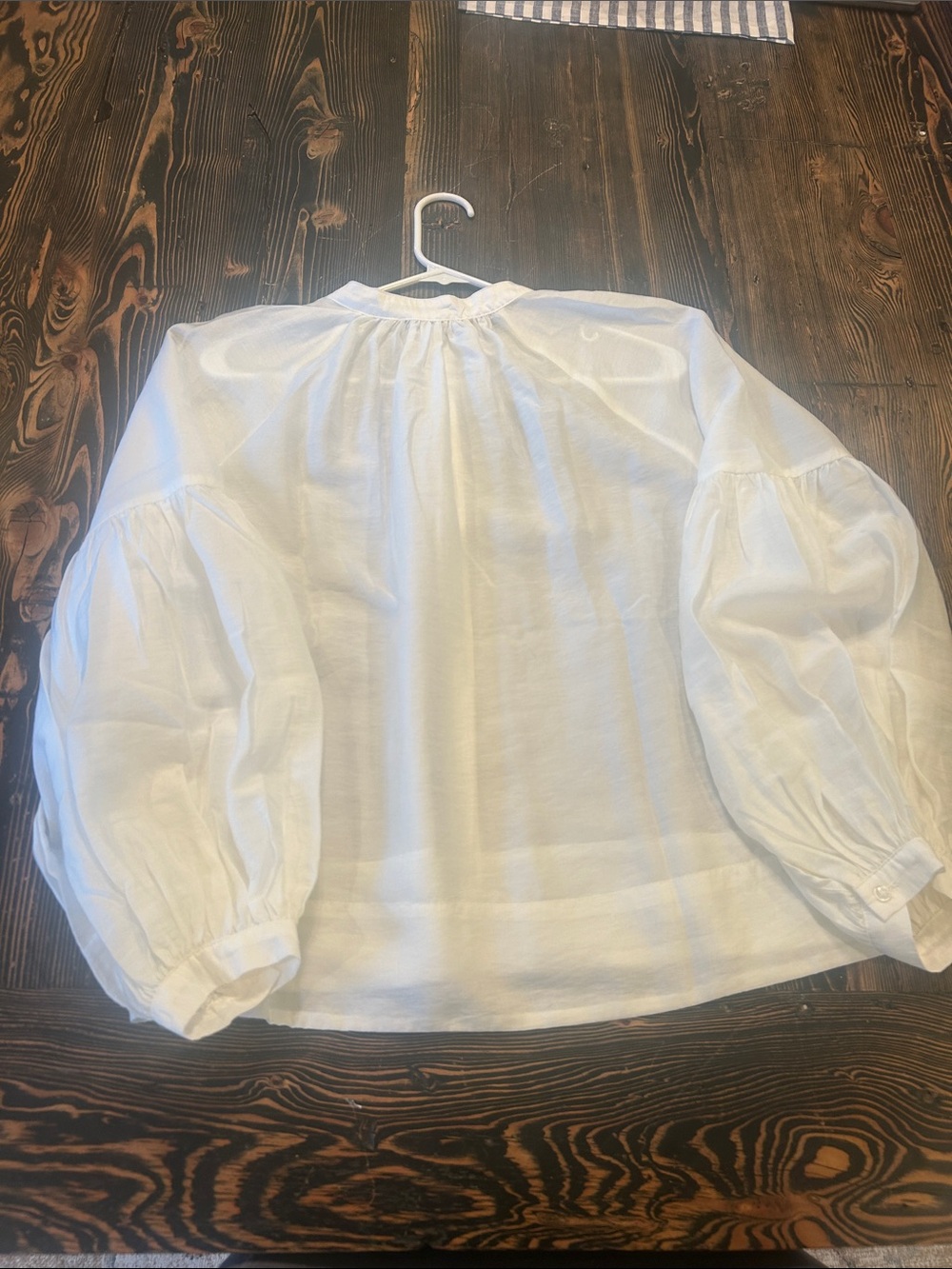 Madewell Cream Round-Neck Button-Front Blouse - Picture 6 of 6